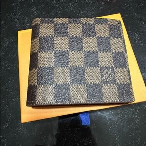 Louis Vuitton Checkered Brown and Black Wallet